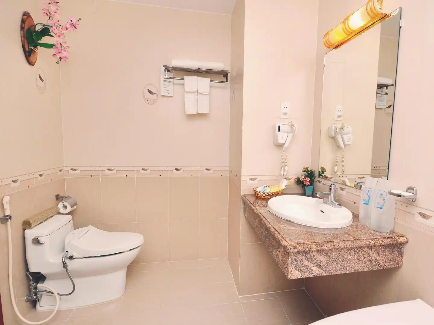 Tan Hoang Long Hotel Badezimmer