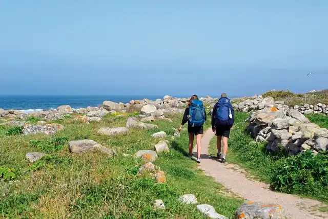 Wandern auf dem Jakobsweg - Die portugiesische Route an der Küste intensiv Landschaft