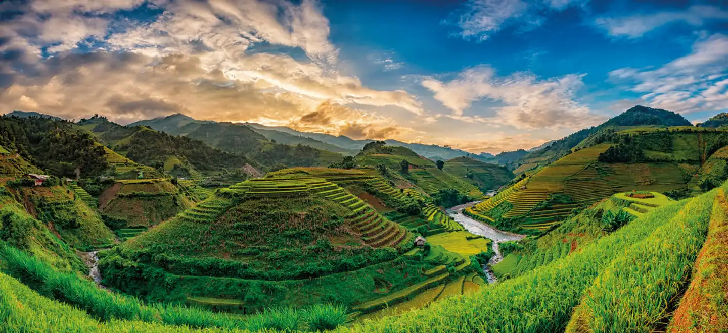 Naturschönheiten in Nordvietnam Landschaft