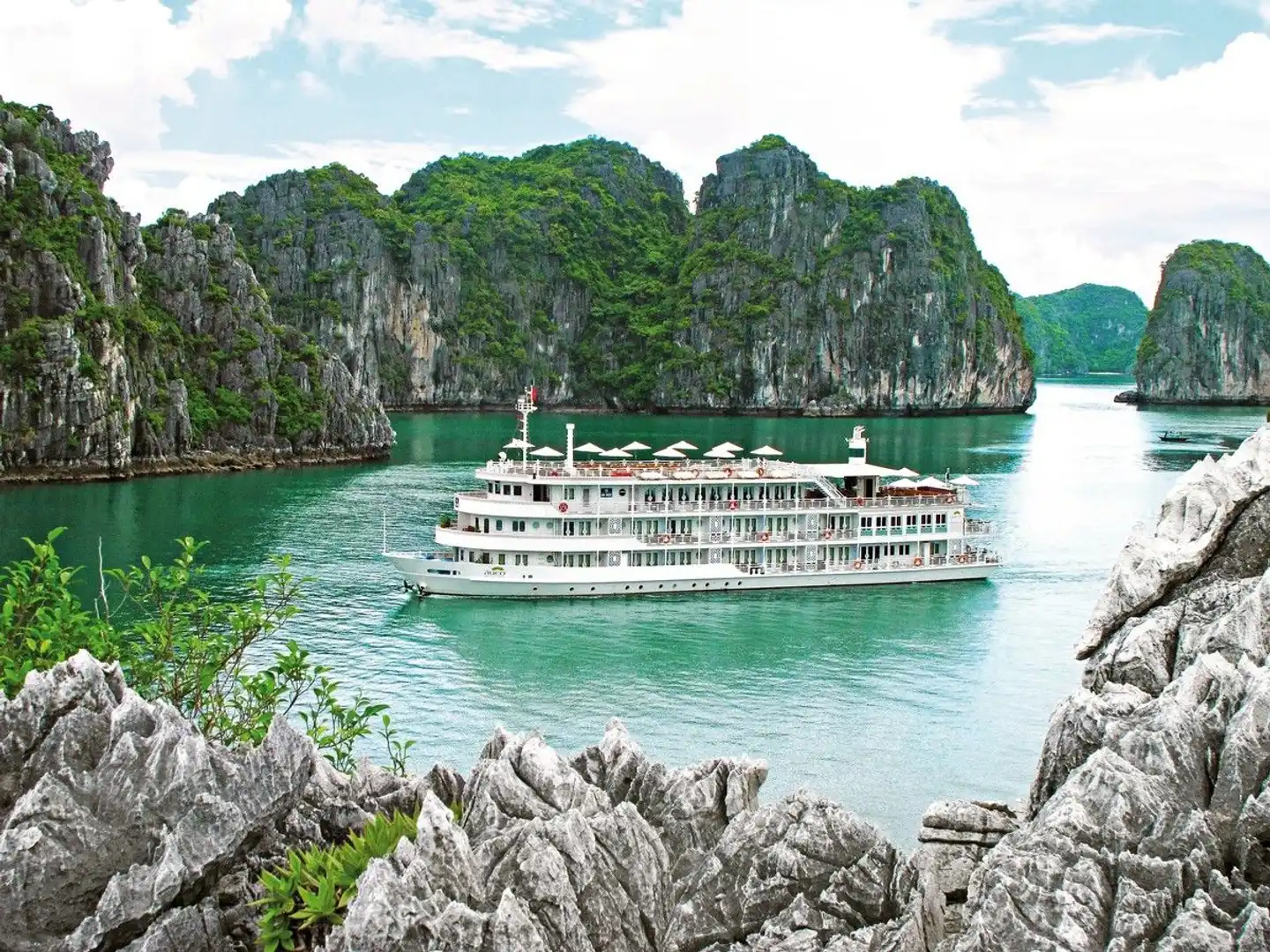 Halong Bucht für Genießer (1 Nacht) Aussenansicht