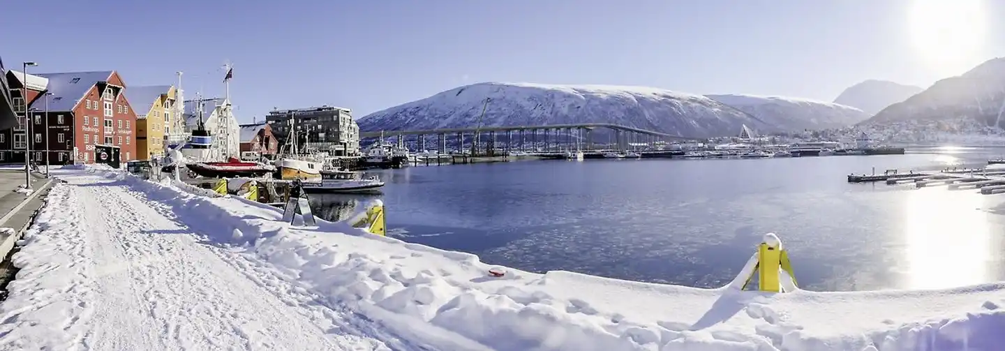 Polarlichtmetropole Tromsø Landschaft