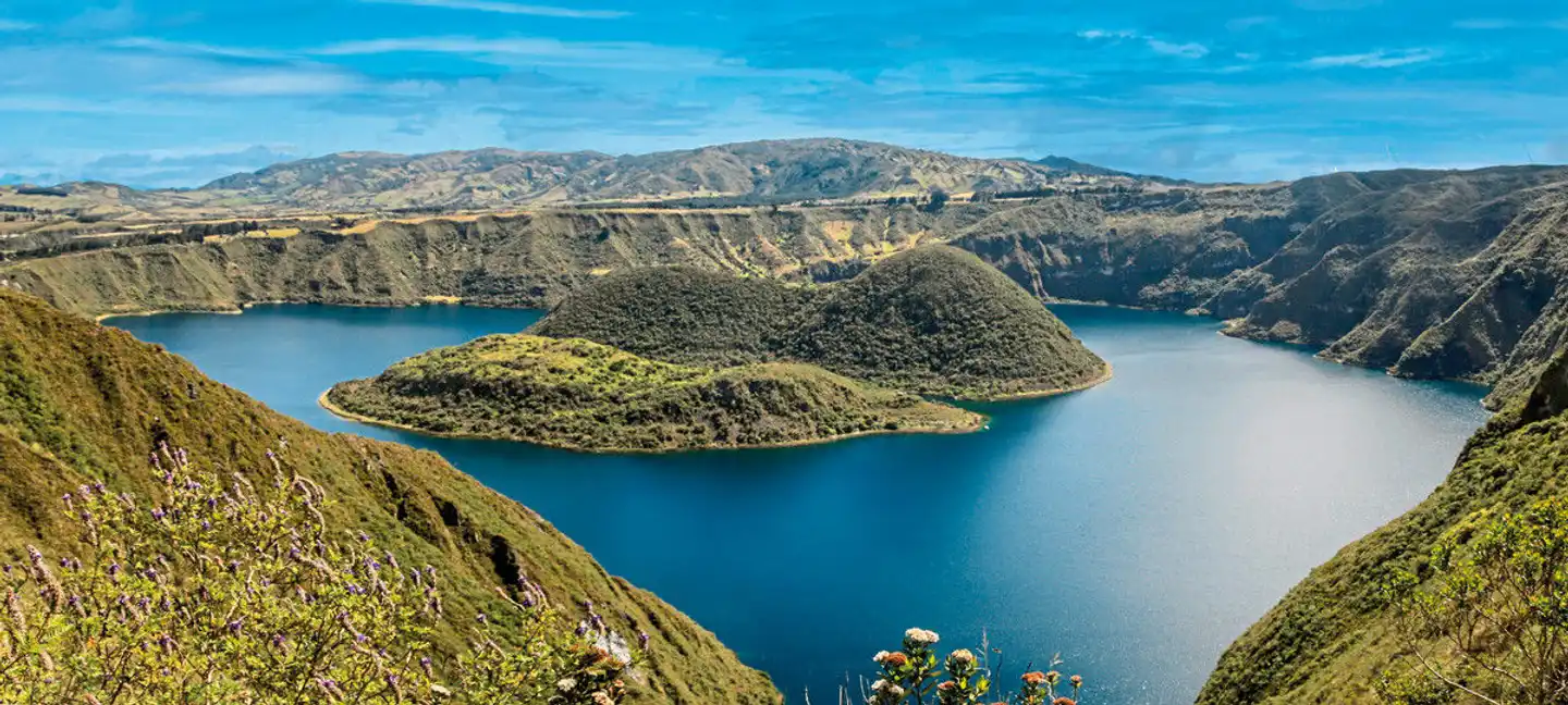 Farbenprächtiges Ecuador Landschaft