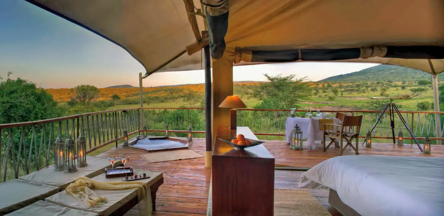 Bushtops Hopping in Kenia und Tansania Terrasse