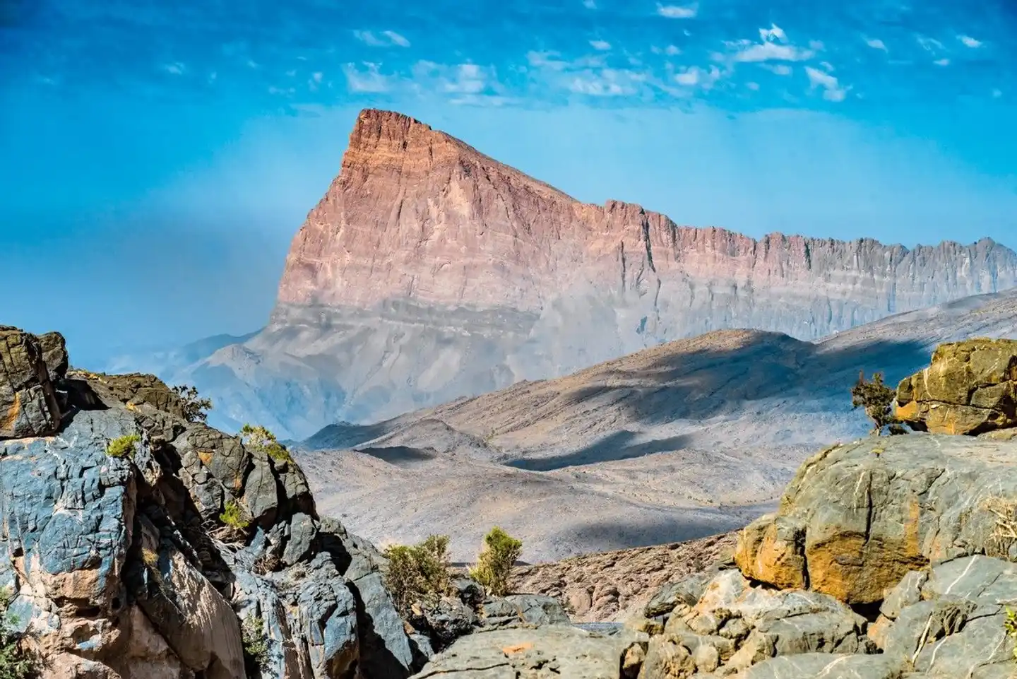 Fantastische Bergwelt Omans Landschaft