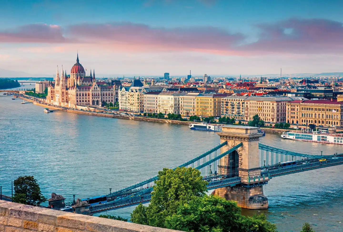 Radreise von Wien nach Budapest Landschaft