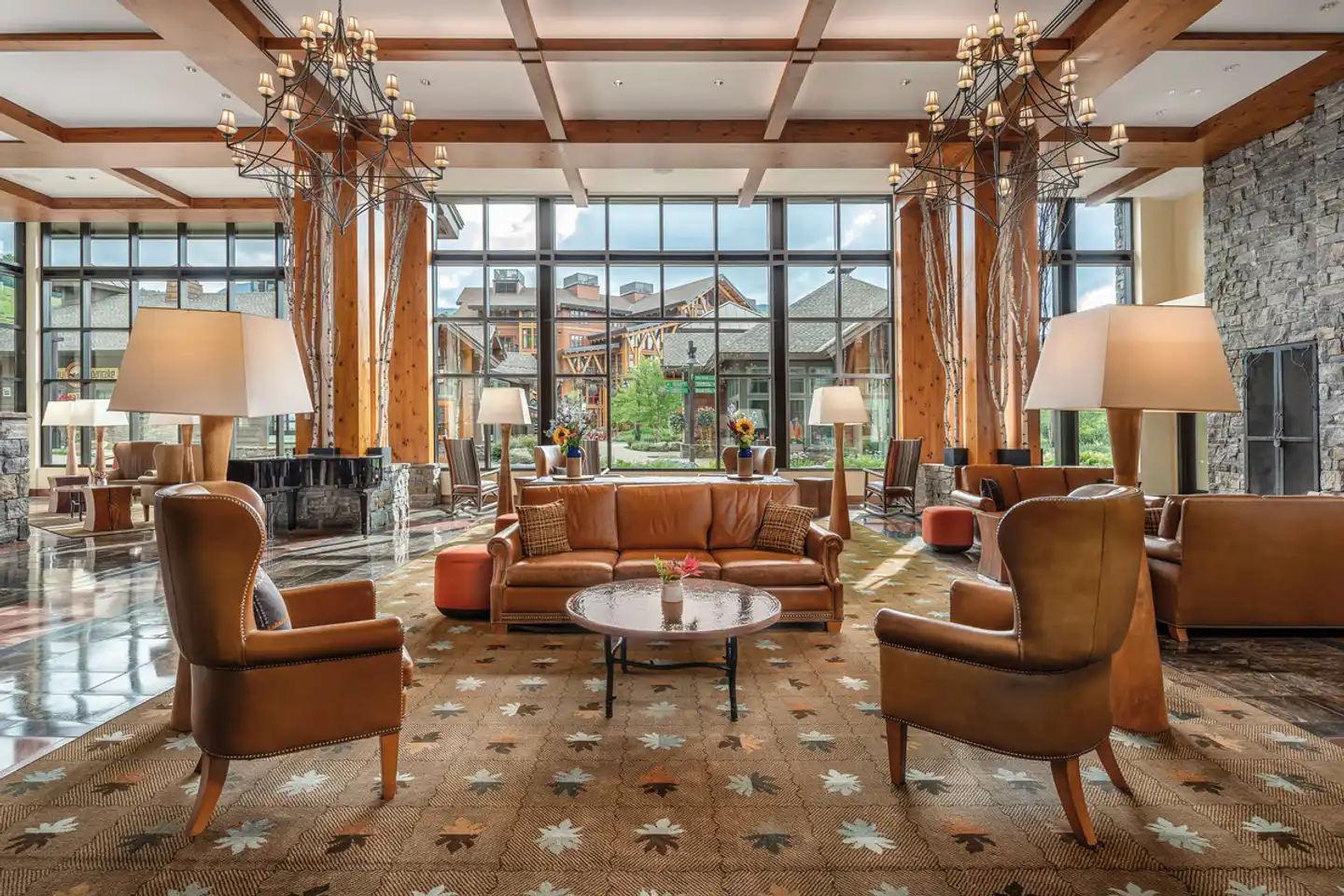The Lodge at Spruce Peak Lobby