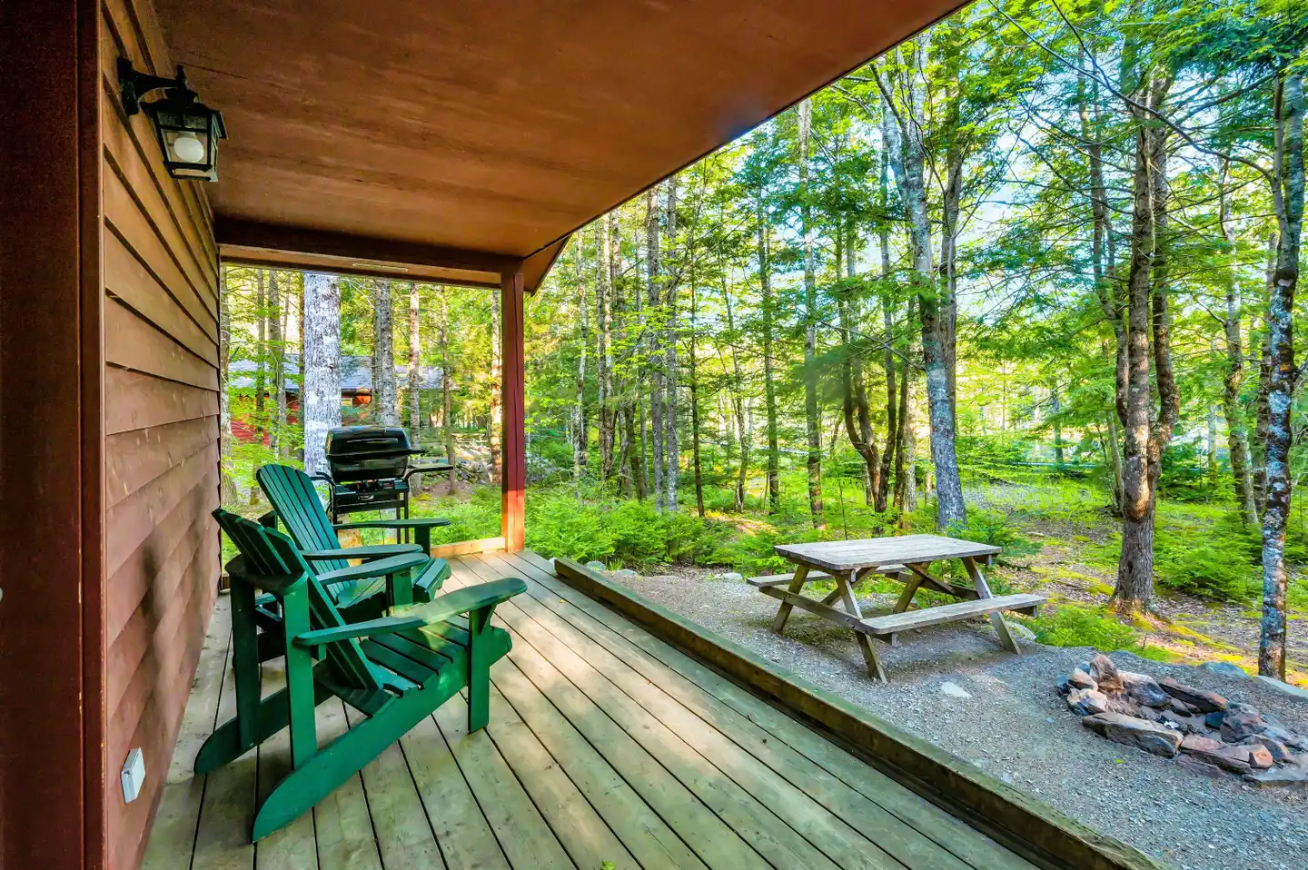 Mersey River Chalets & Nature Retreat Terrasse