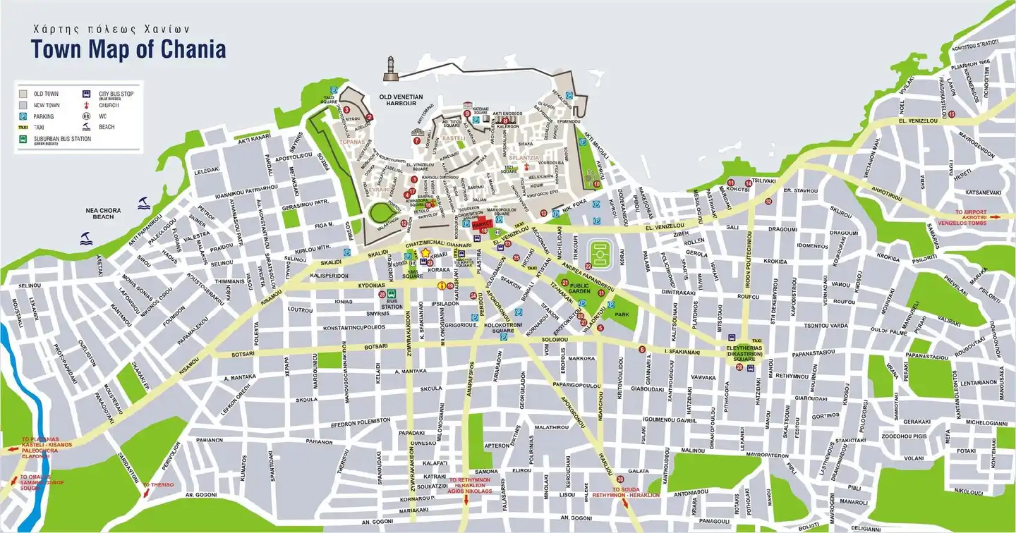 Halepa Hotel Landkarte
