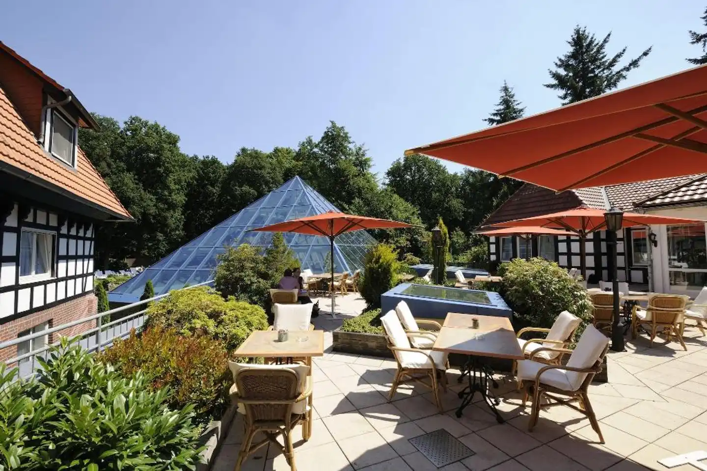 Burghotel Dinklage Terrasse