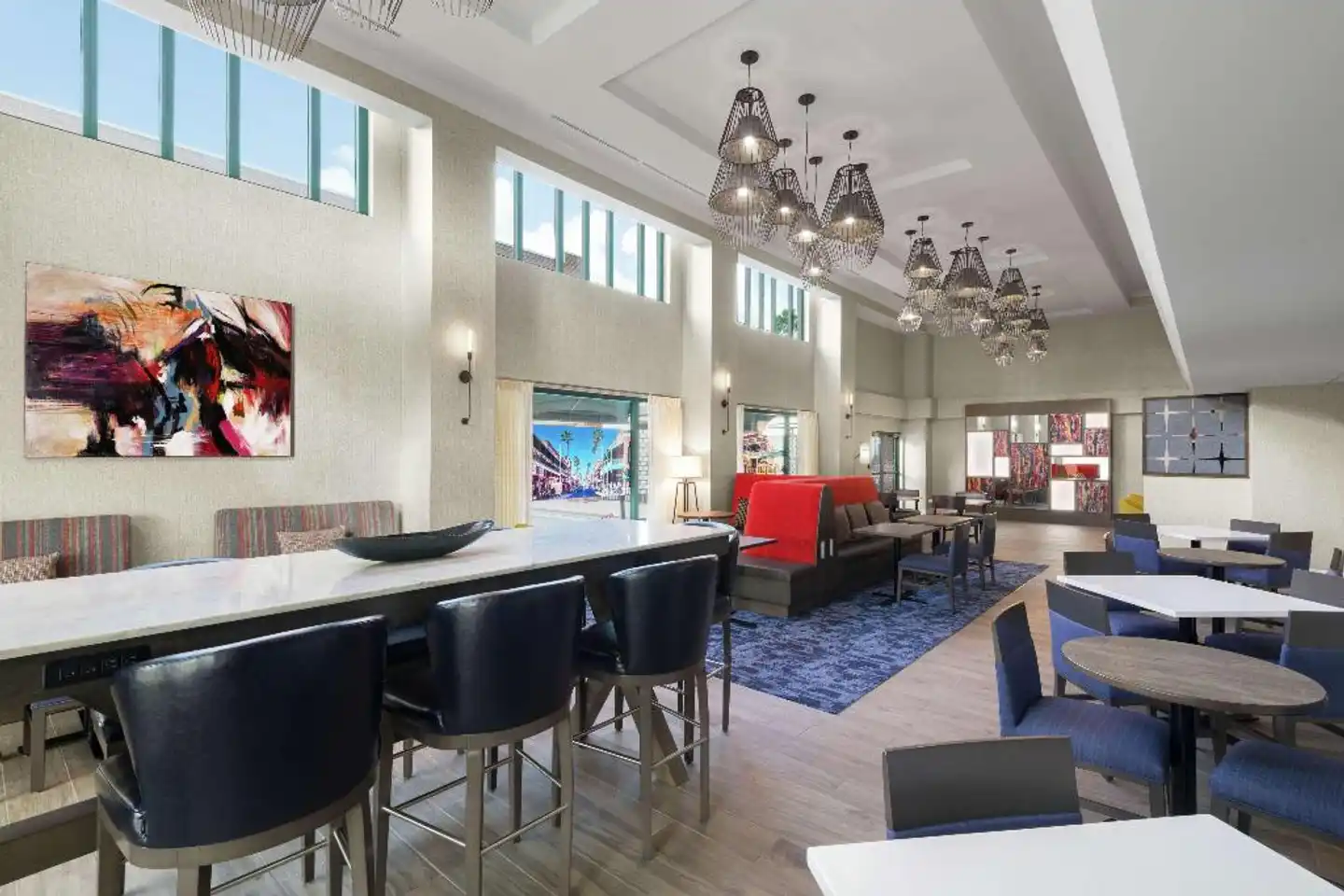 Hampton Inn & Suites Tampa Ybor City Downtown Bar