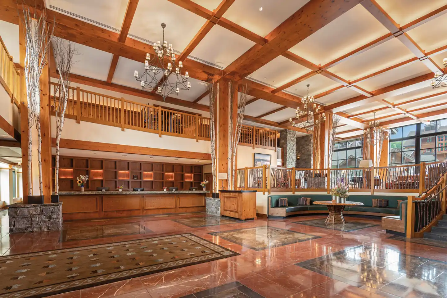 The Lodge at Spruce Peak Lobby