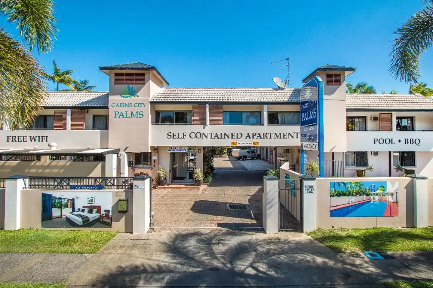 Cairns City Palms (ex High Chaparral Motel) Aussenansicht