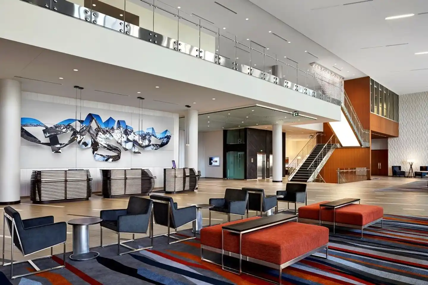 Calgary Airport Marriott In-Terminal Hotel Lobby