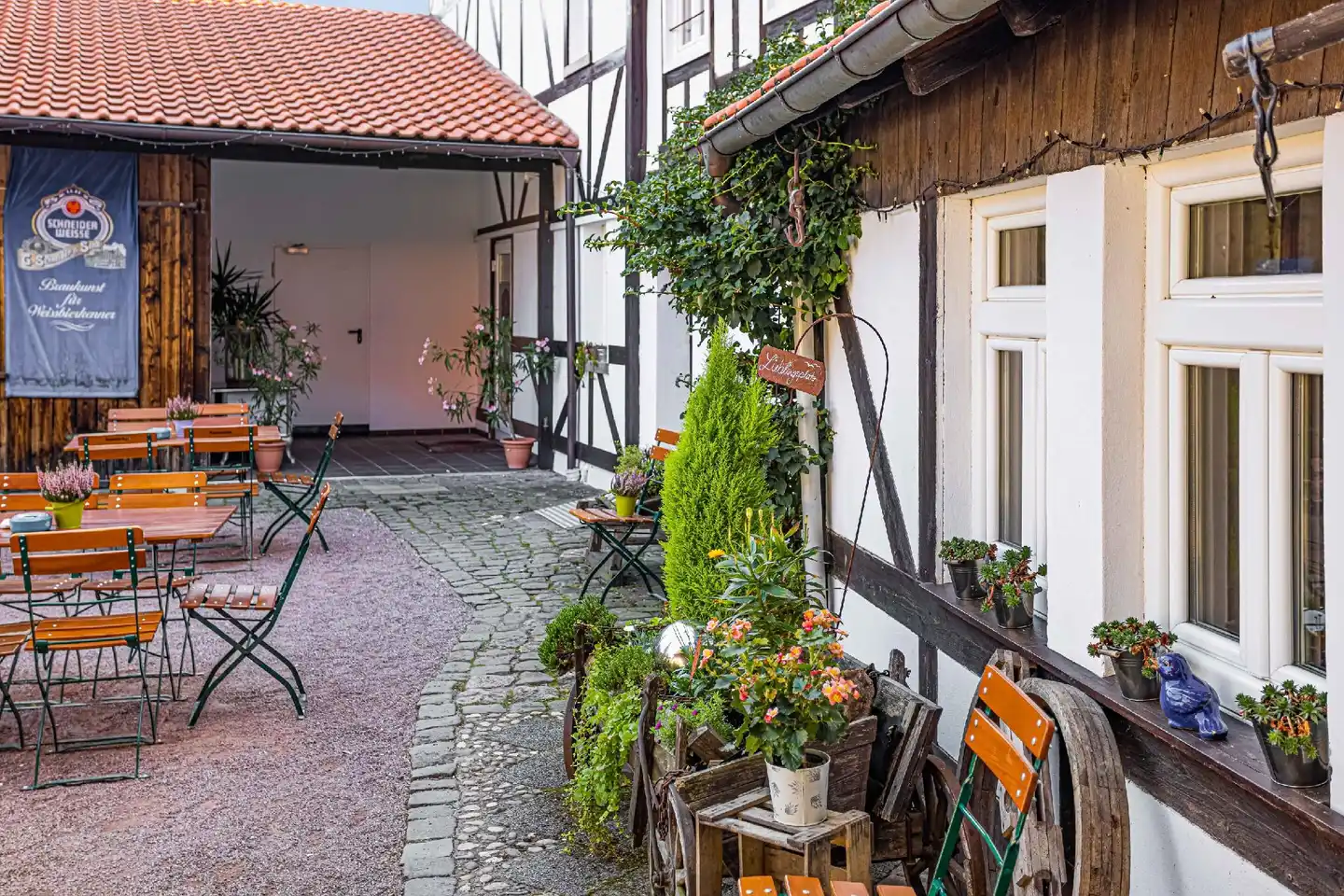 Landhotel Kahltalmühle Terrasse