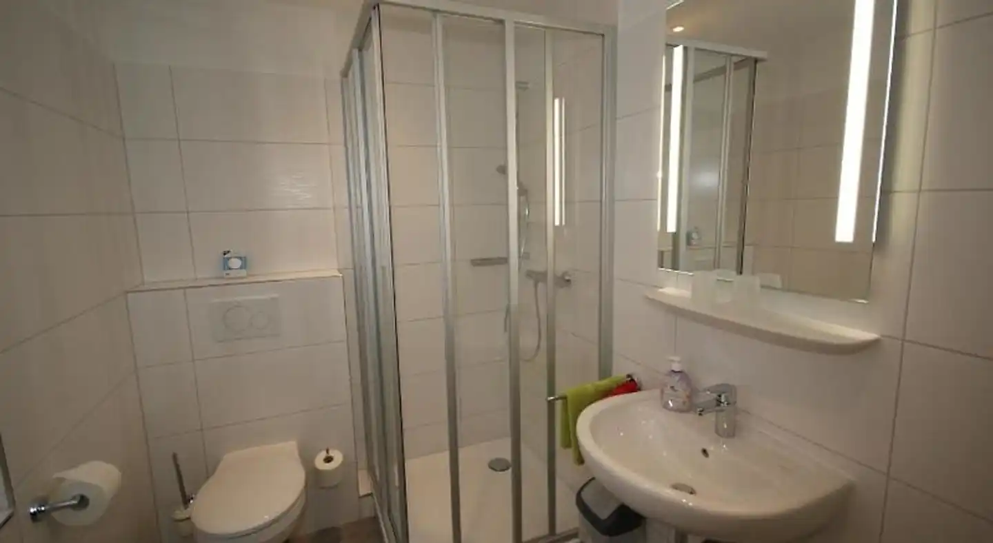 Hotel und Cafe Panorama Badezimmer