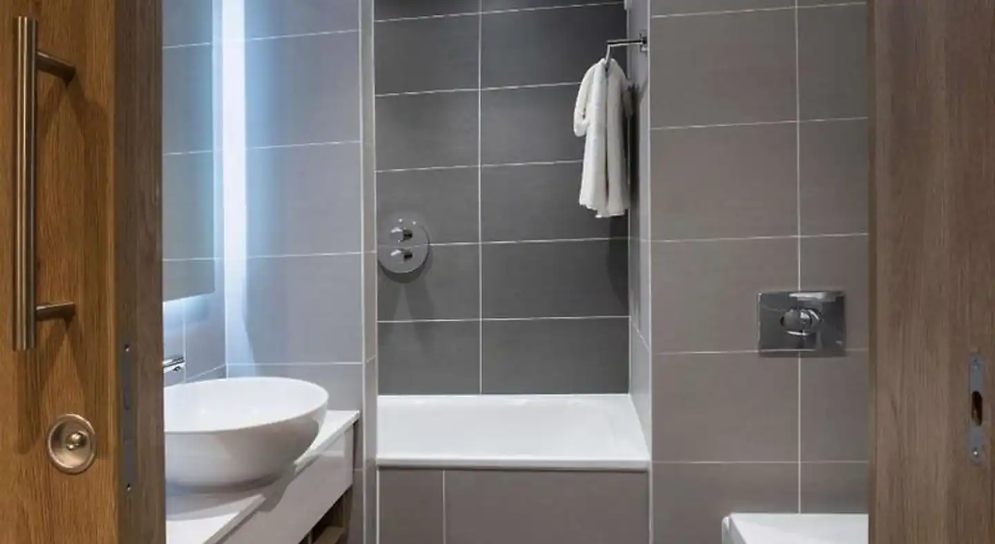 Hilton Garden Inn Manchester Emirates Old Trafford Badezimmer