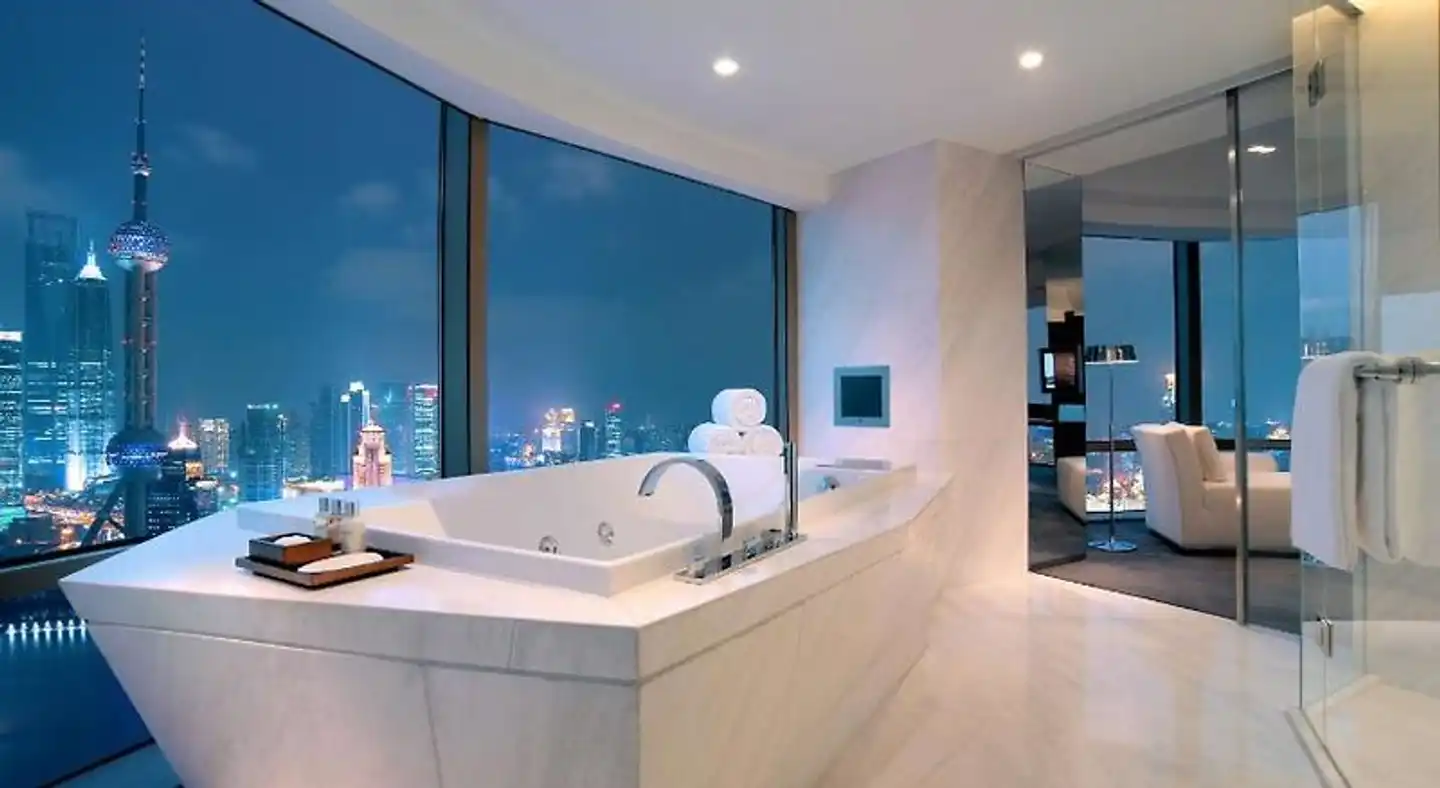 Hyatt on the Bund, Shanghai Badezimmer