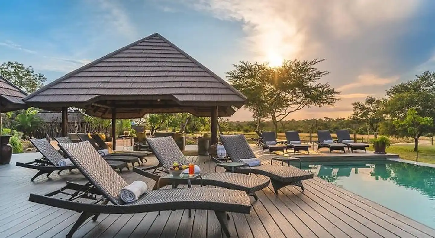 Nkorho Bush Lodge Terrasse