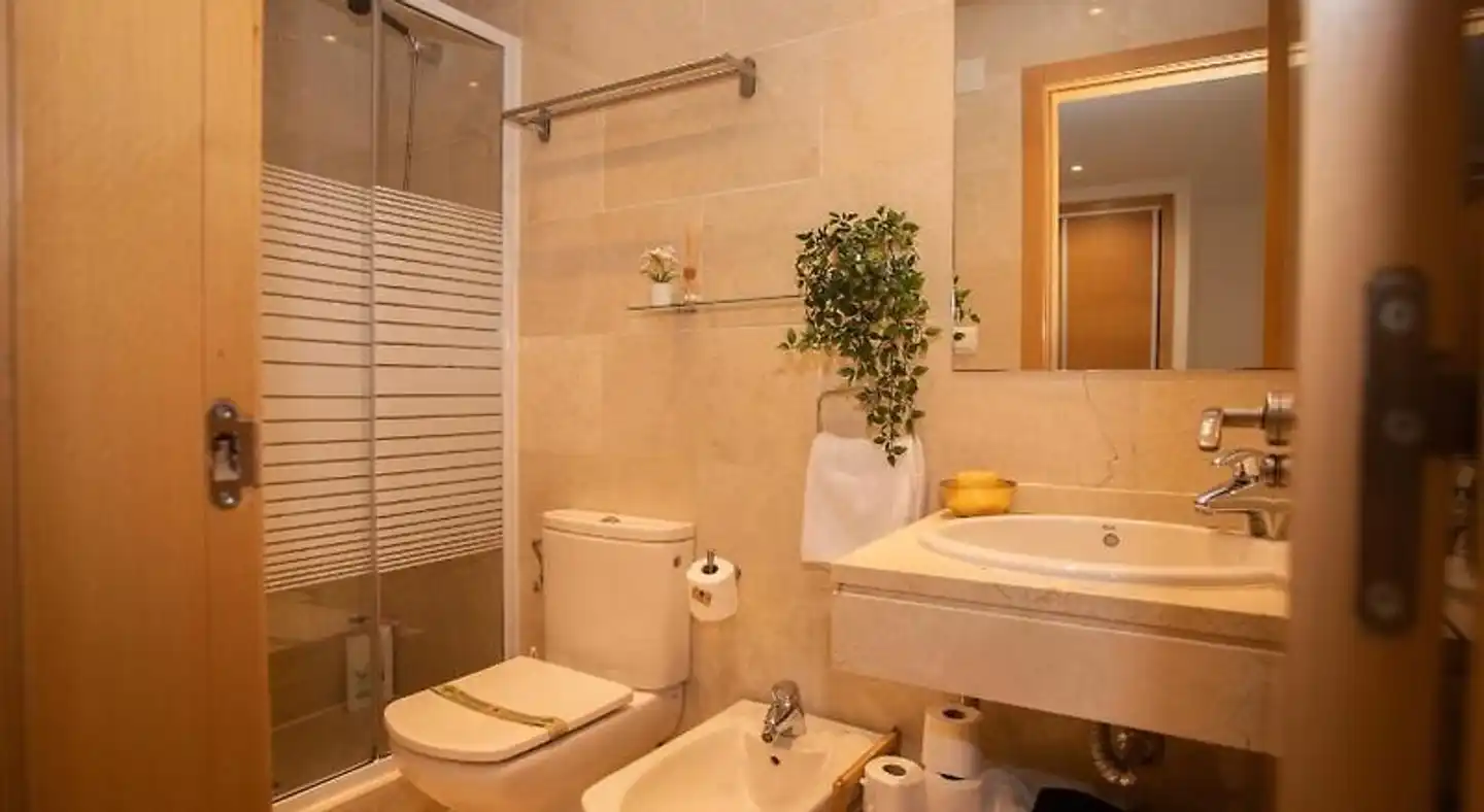 Apartamentos Europa House Loft Badezimmer