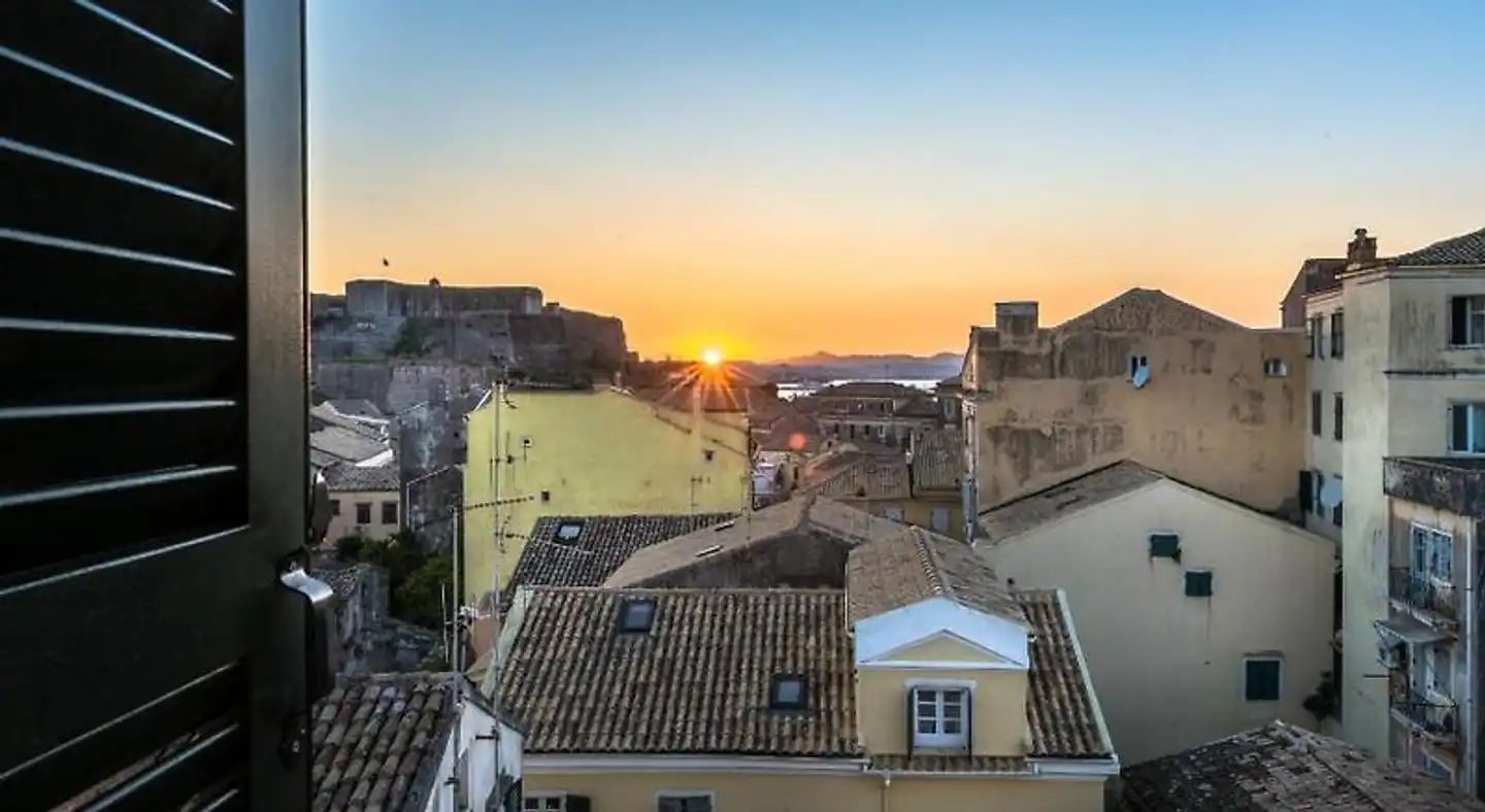 Corfu Sky Loft Terrasse