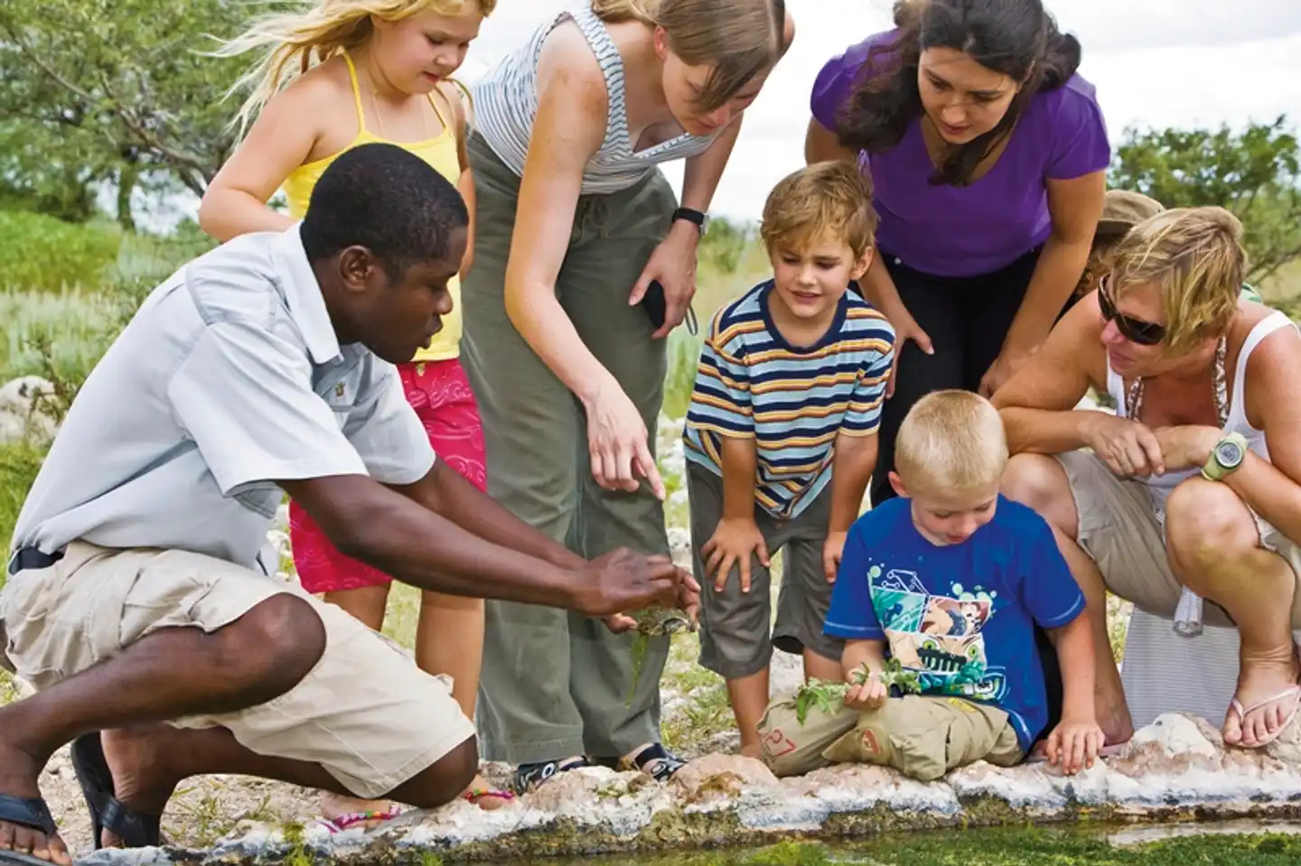 Namibia mit Kinderaugen Personen