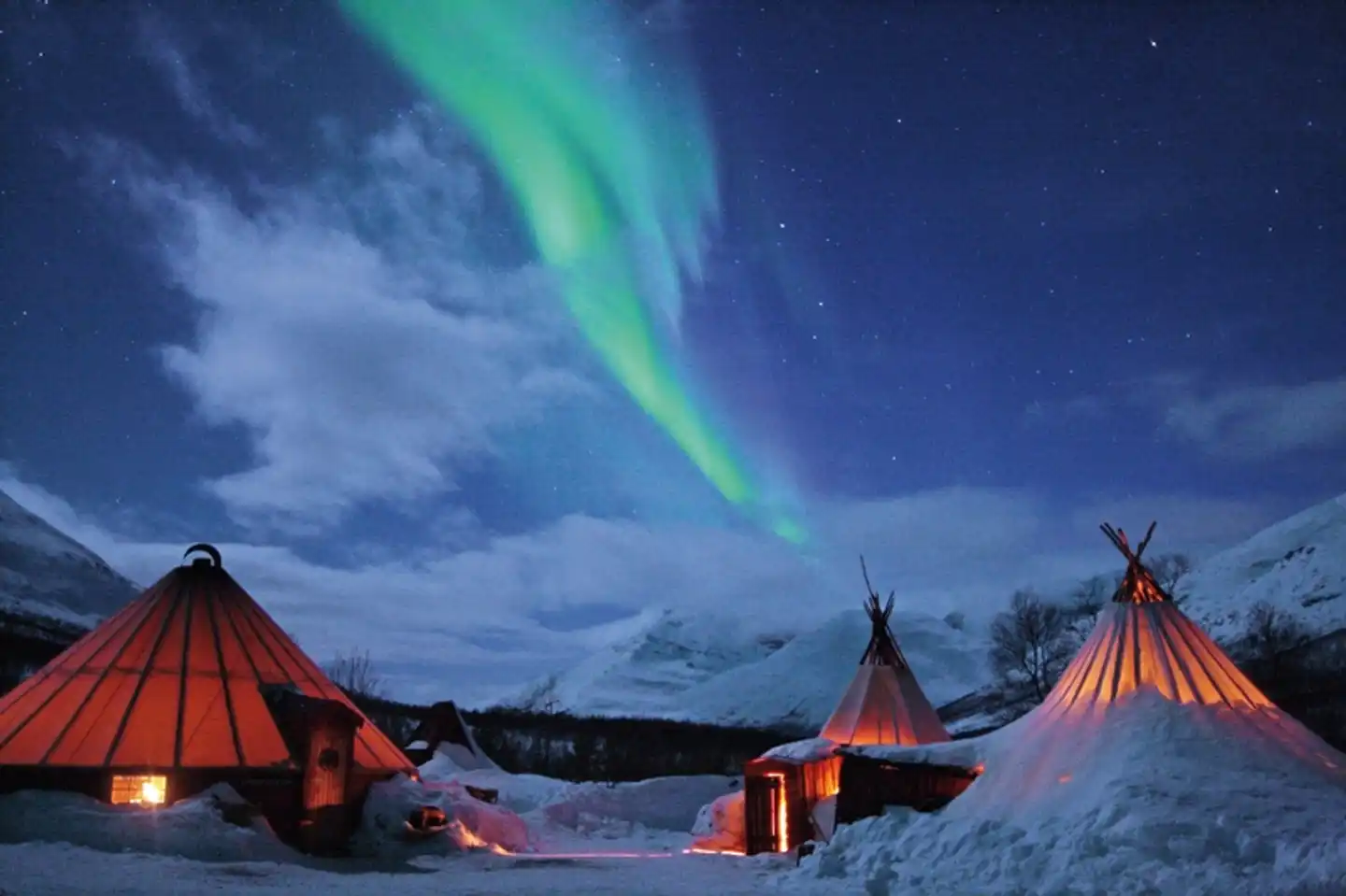 Polarlichtmetropole Tromsø Landschaft