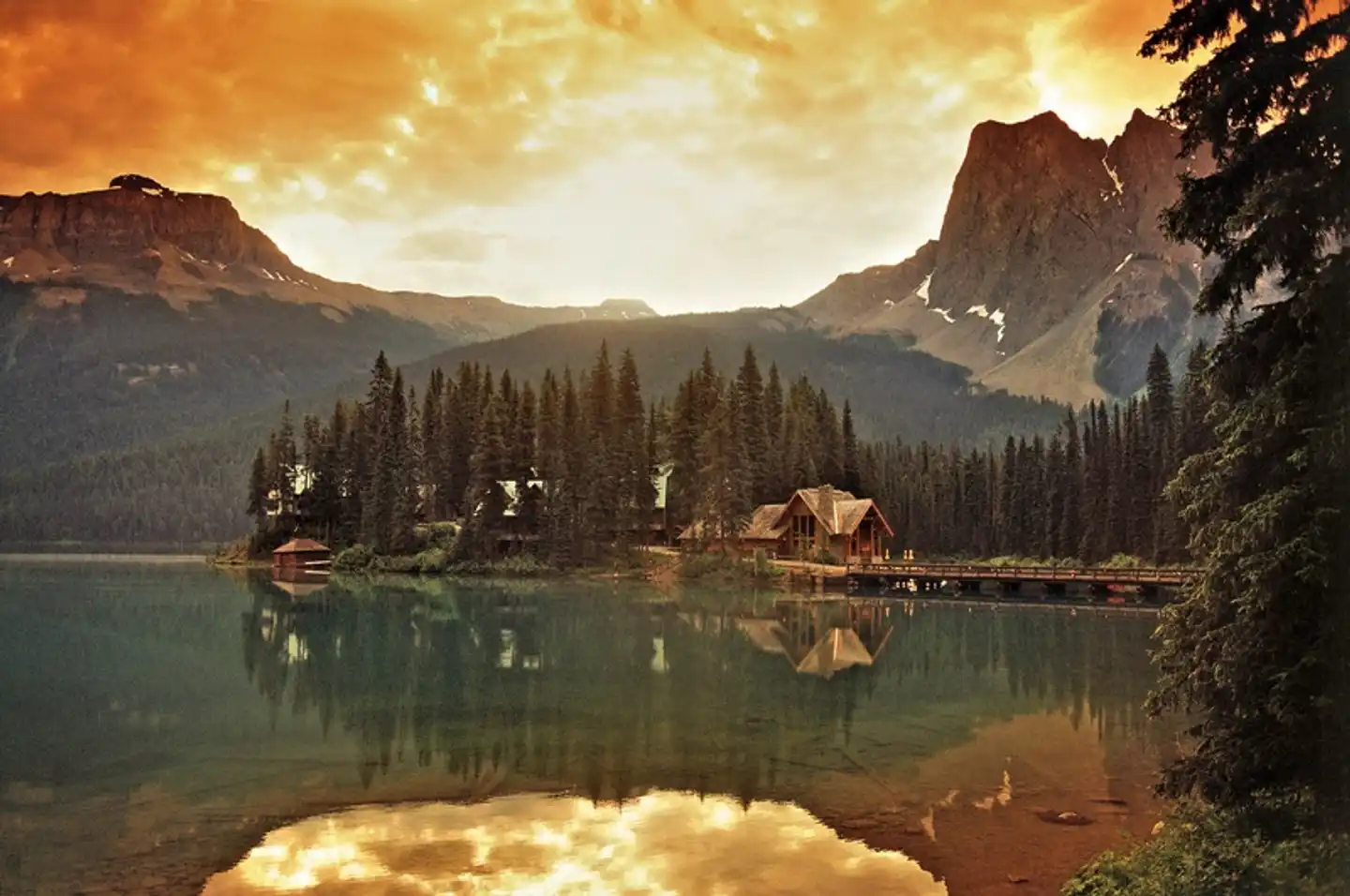 Emerald Lake Lodge Landschaft