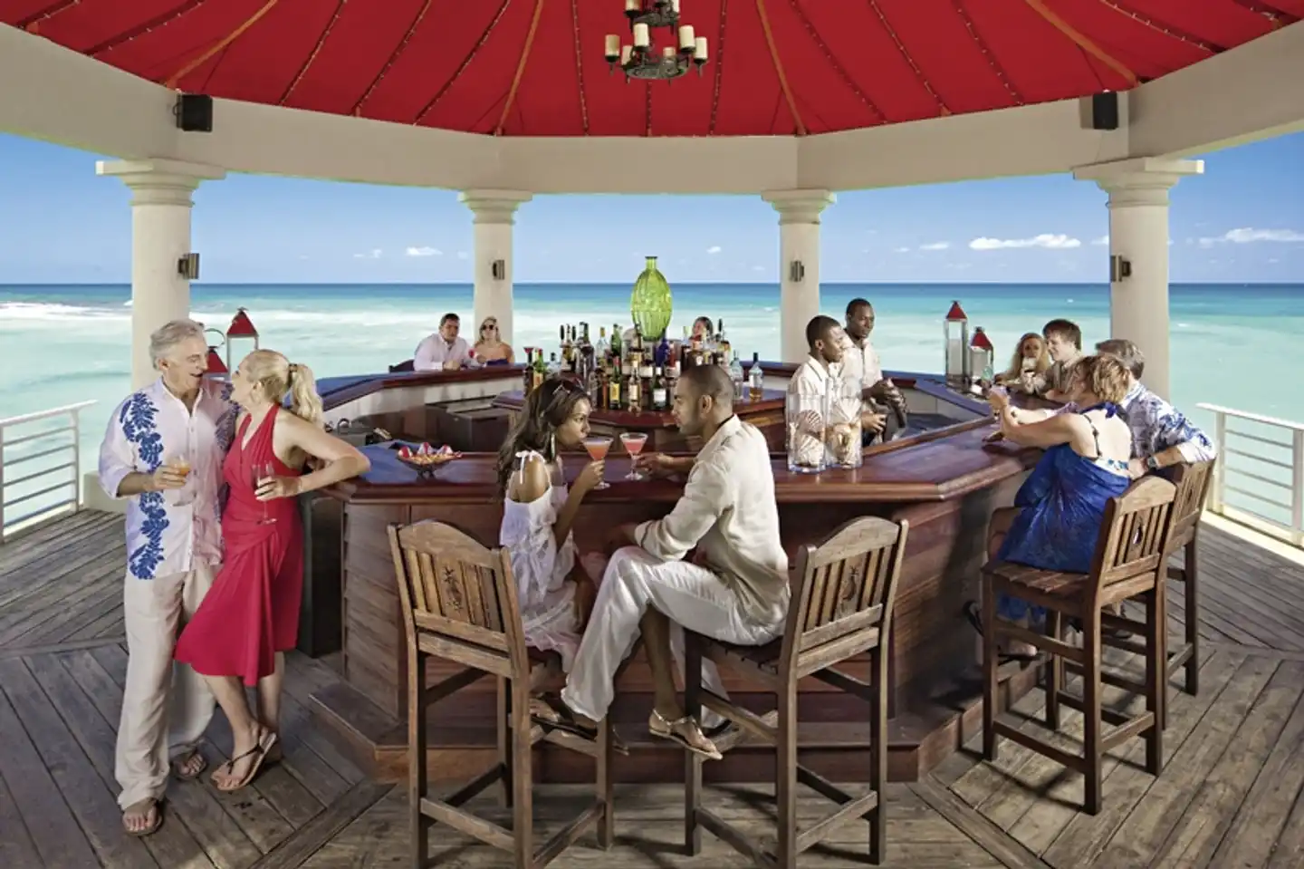 Sandals Ochi Beach Resort Terrasse