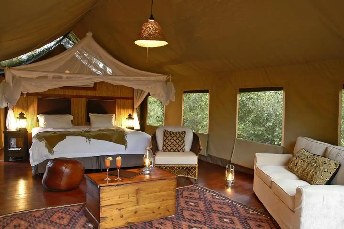 aha Thakadu River Camp Lobby