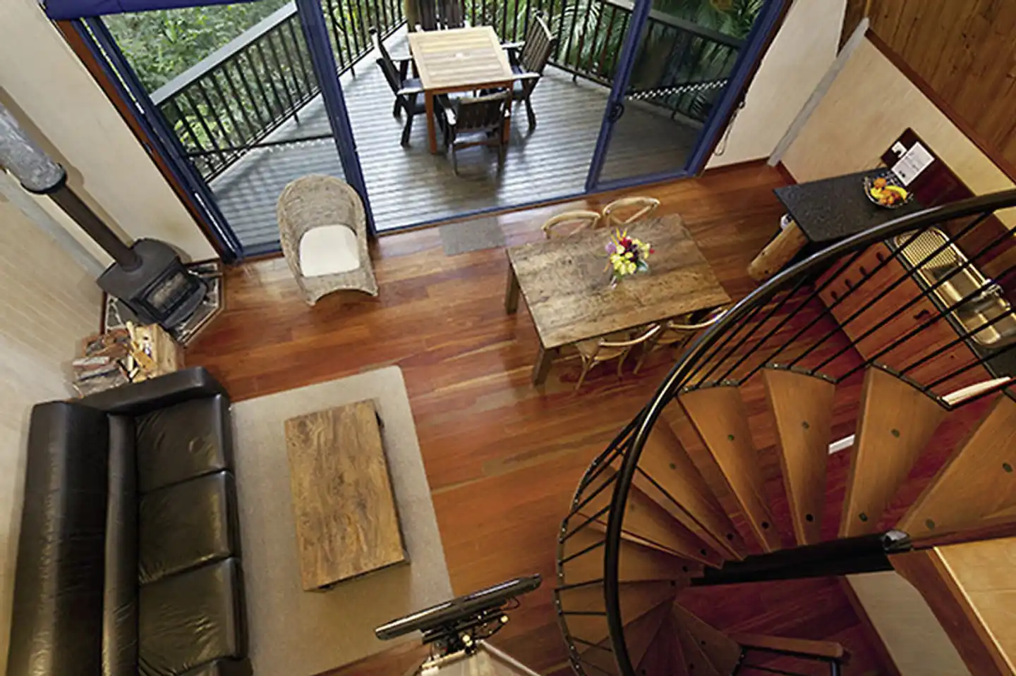 Rose Gums Wilderness Retreat Terrasse