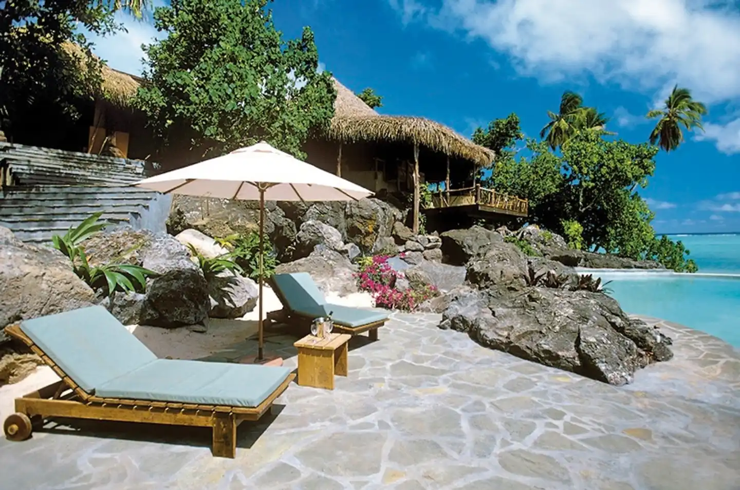 Pacific Resort Aitutaki Terrasse