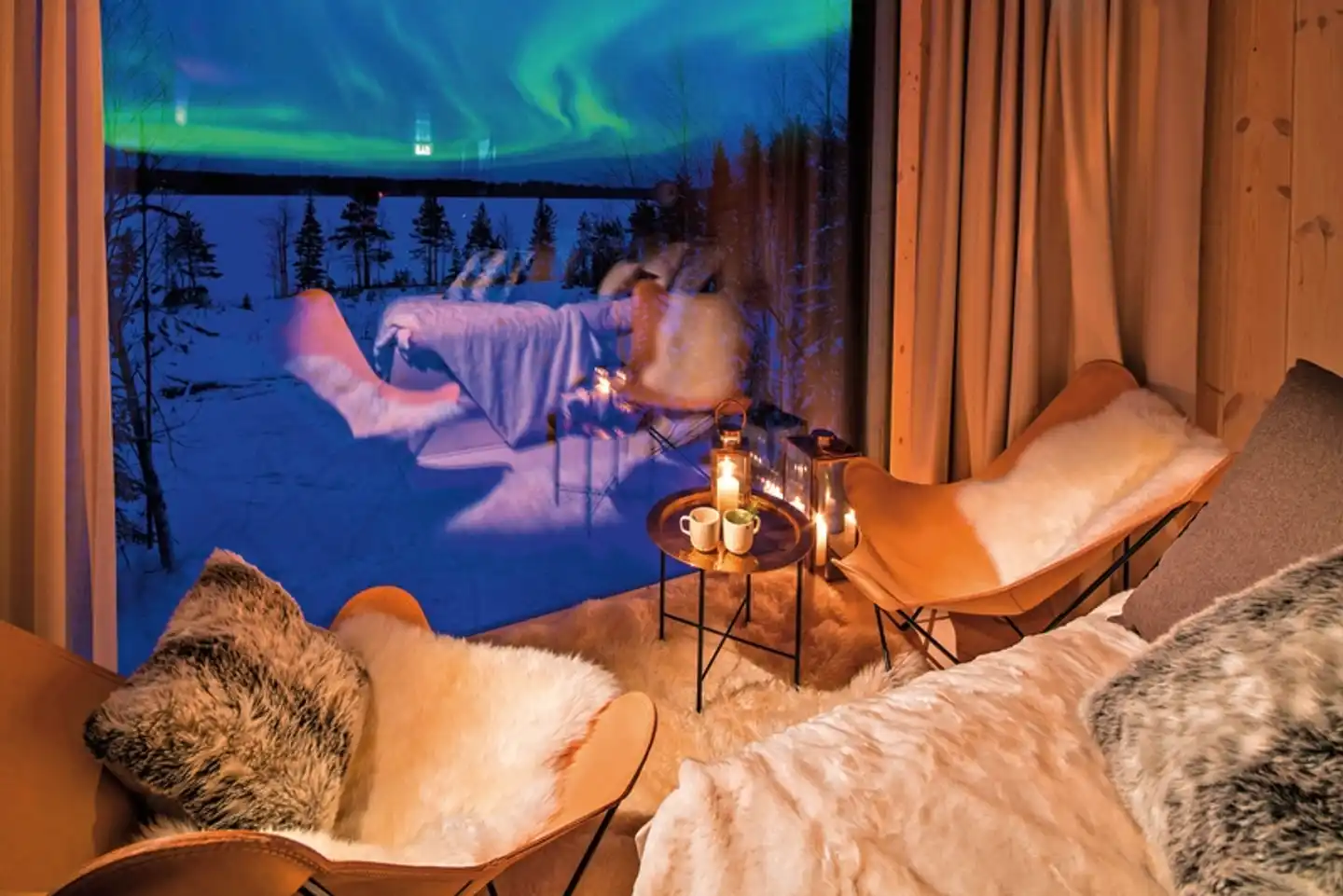 Arctic TreeHouse Hotel Wohnbeispiel