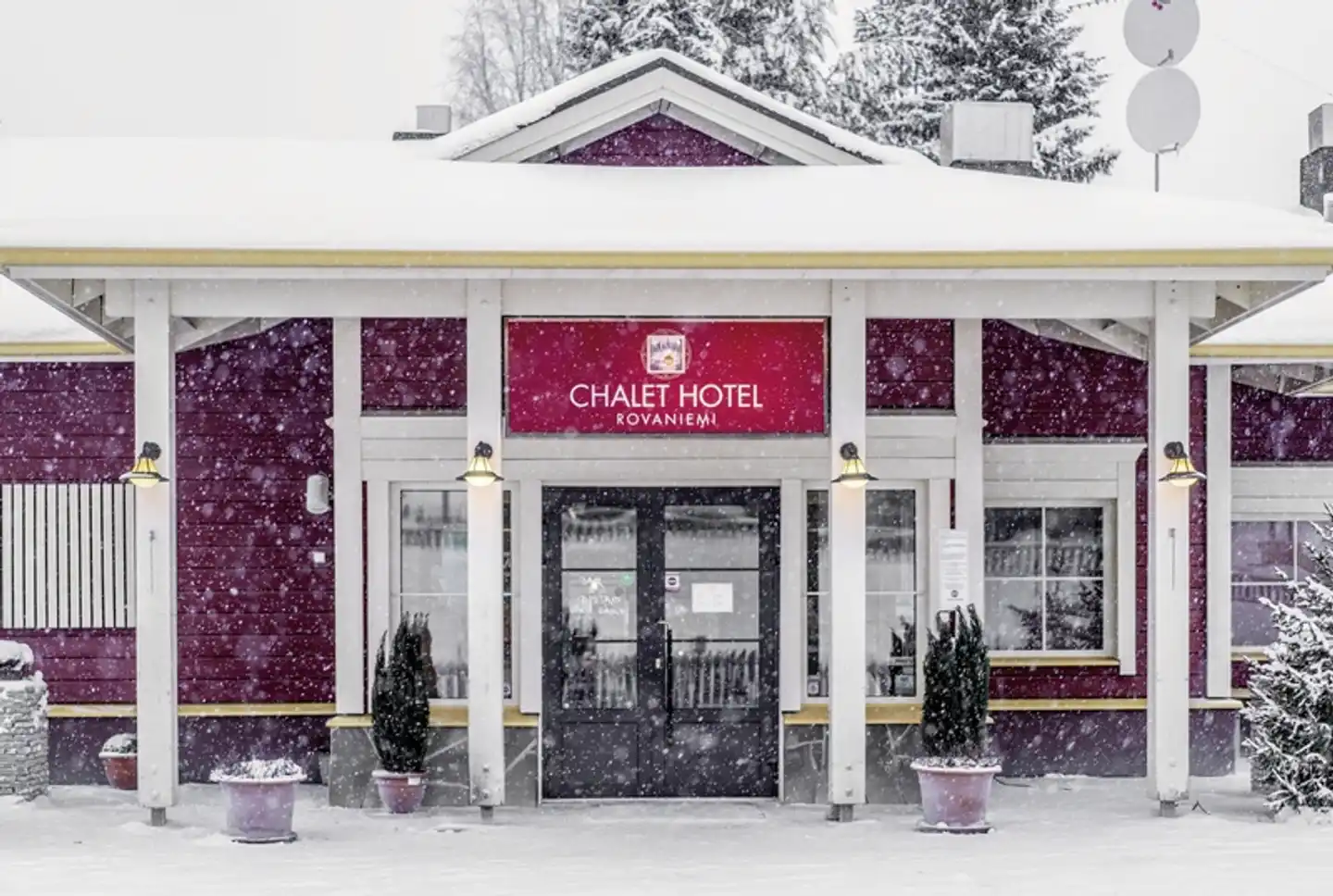 Lapland Hotels Ounasvaara Chalets Aussenansicht