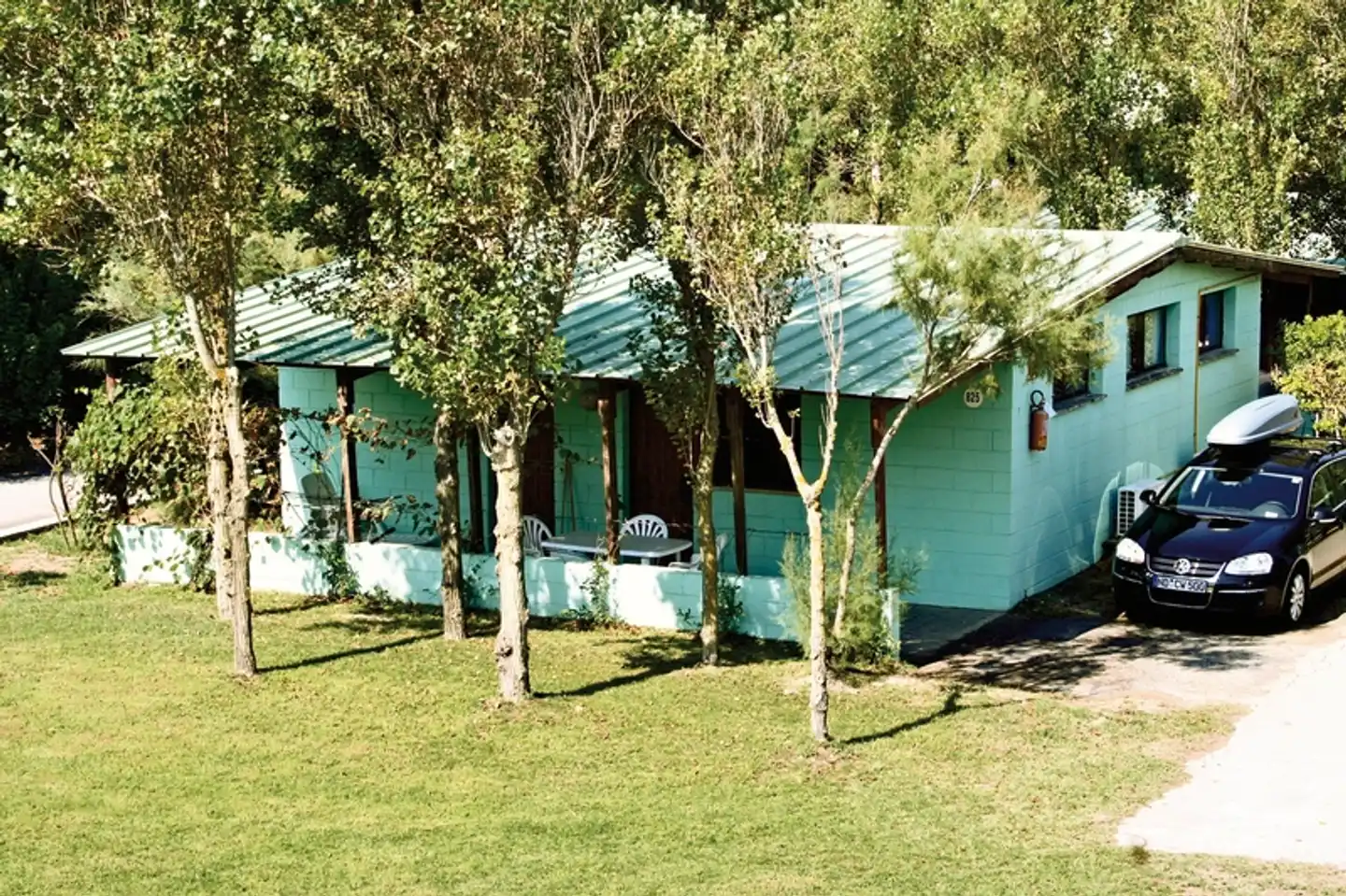 Feriendorf Rosapineta Süd Terrasse