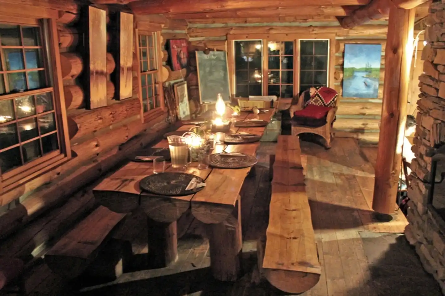 Algonquin en canoë - Lodge Restaurant